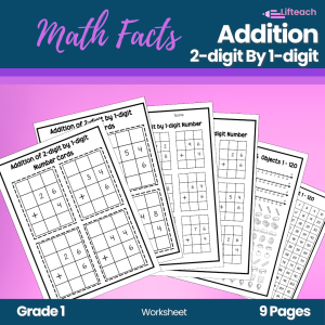 Addition 2-digit by 1-digit Worksheet