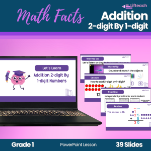 Addition 2-digit by 1-digit PowerPoint