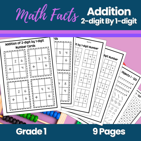 Addition 2-digit by 1-digit