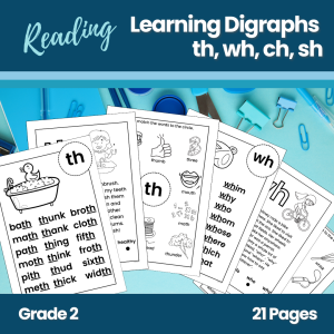 Learning Digraphs th, wh, ch, sh