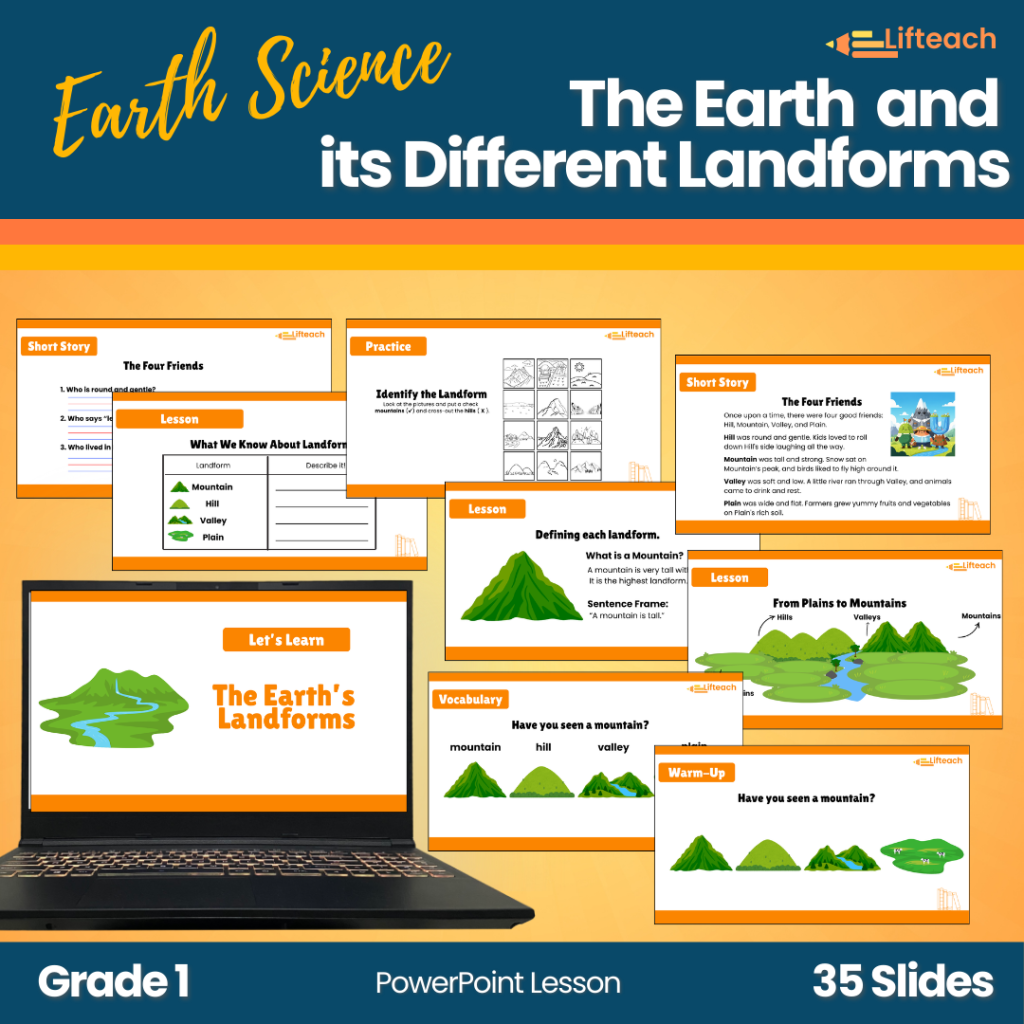 The Earth's Different Landforms Powerpoint - Lifteach
