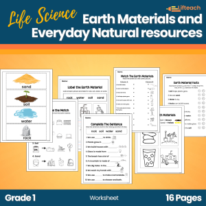 Earth Materials and Natural Resources Worksheet