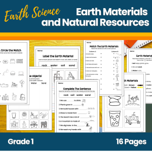 Earth Materials and Natural Resources Worksheet