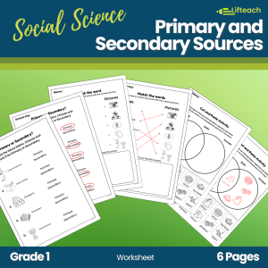 Exploring World Cultures through Primary & Secondary Sources Worksheet