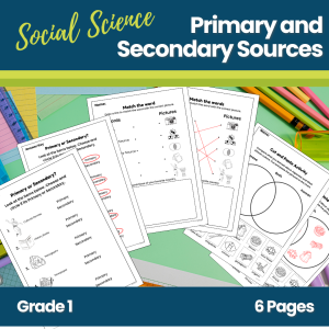 Exploring World Cultures through Primary & Secondary Sources Worksheet