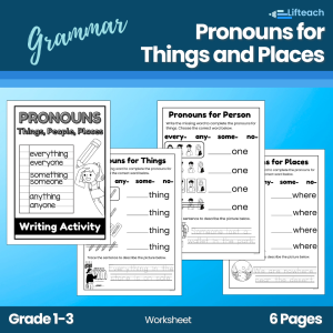 Pronouns for Things, People, and Places