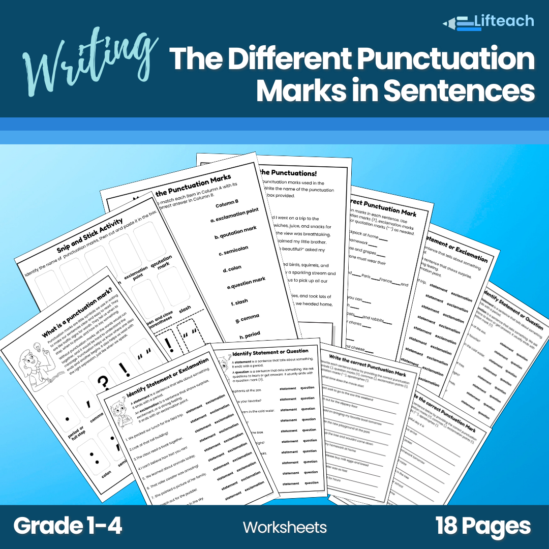The Different Punctuation Marks in Sentences