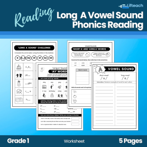 Long A Vowel Sound in Phonics Reading